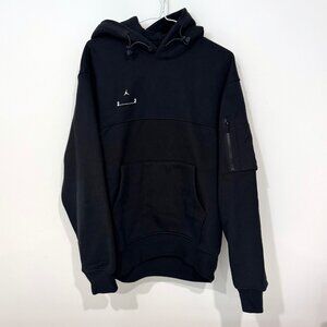 Jordan 23 Engineered Statement Pullover Fleece Hoodie Size XS Loose Fit Black